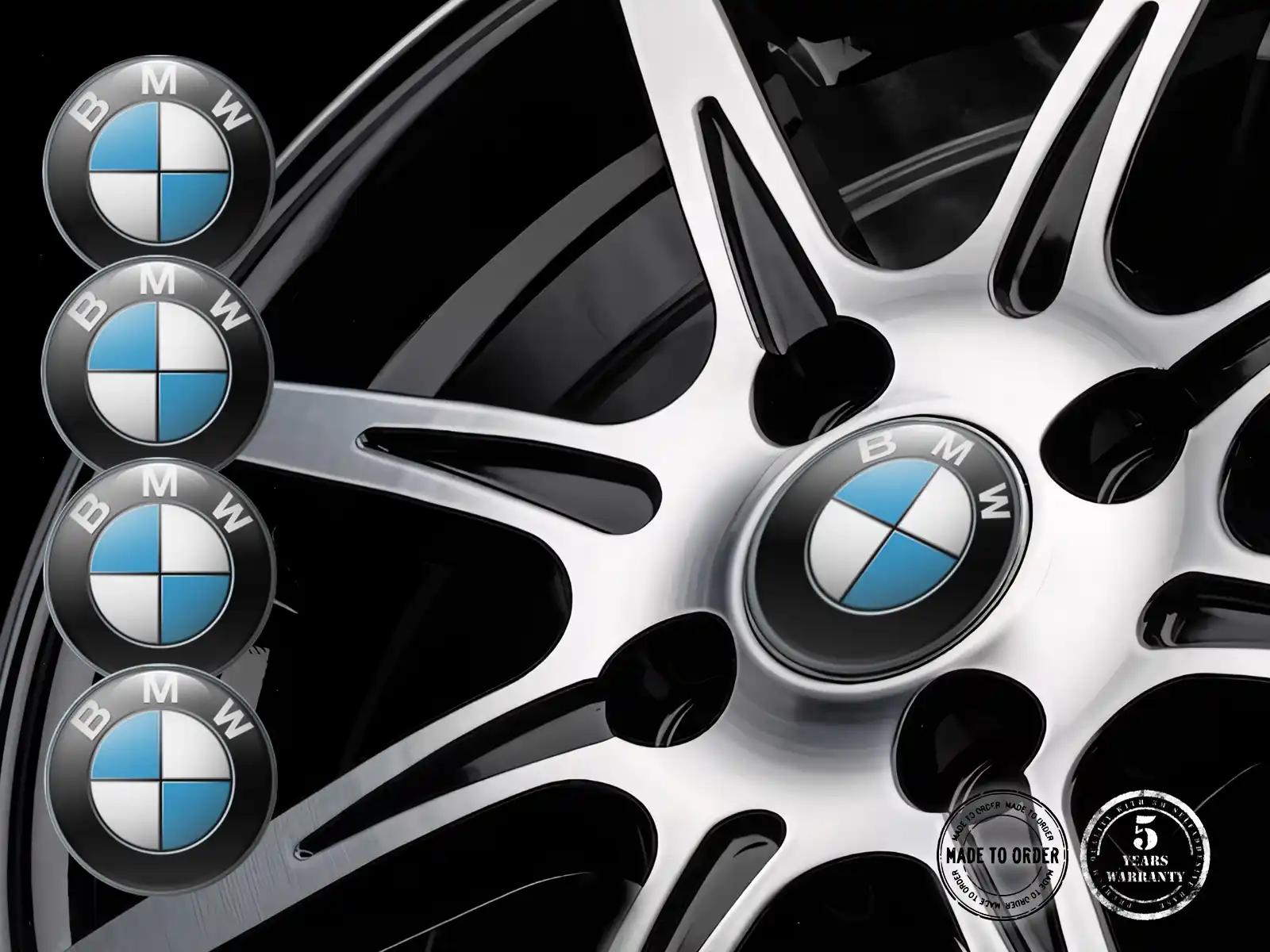 BMW Calcomanía Aro Marca Horizonte Racing Marca Custom